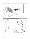 SYSTEM Diagram and Parts List for FFU14F5HWN  Frigidaire Freezer