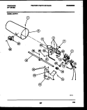 BURNER, IGNITER AND VALVE Diagram and Parts List for DGFW4  Frigidaire Dryer