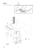 SYSTEM Diagram and Parts List for CF184  Frigidaire Freezer