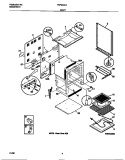 BODY Diagram and Parts List for FEF322CASD  Frigidaire Range