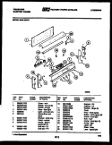 CONTROL PANEL Diagram and Parts List for RE36BNW1  Frigidaire Range