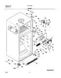 CABINET Diagram and Parts List for FRT14G4BQ1  Frigidaire Refrigerator