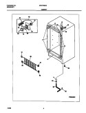 CABINET Diagram and Parts List for GFU17M4GW0  Gibson Freezer