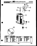 Part Location Diagram of A146601 Frigidaire NUT COMPRESSOR MOUNTING