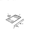 TOP, CONTROL PANEL Diagram and Parts List for GF600HXW1  Frigidaire Wall Oven