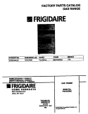 COVER Diagram and Parts List for FGF378WCCF  Frigidaire Range