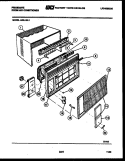 CABINET PARTS Diagram and Parts List for A06LH6L1  Frigidaire Air Conditioner