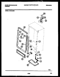 CABINET PARTS Diagram and Parts List for FU161LRW5  Frigidaire Freezer