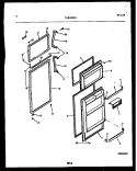 DOOR PARTS Diagram and Parts List for TAK190GN2D  Kelvinator Refrigerator