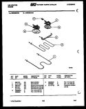 BROILER PARTS Diagram and Parts List for REP305CF3  Kelvinator Range