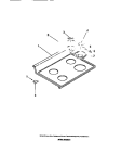 COOK TOP, SURFACE UNITS, DRIP PANS Diagram and Parts List for RA30BCW0  Frigidaire Range