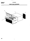 CABINET FRONT / WRAPPER Diagram and Parts List for WAH106H2T2  Frigidaire Air Conditioner