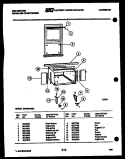 CABINET AND INSTALLATION PARTS Diagram and Parts List for MH424F2SA  Kelvinator Air Conditioner