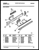 CONTROL PANEL Diagram and Parts List for REG435WRW1  Frigidaire Range