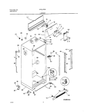 CABINET Diagram and Parts List for FRT21PRHB7  Frigidaire Refrigerator