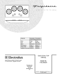 COVER Diagram and Parts List for FGC36S5AWC  Frigidaire Cooktop