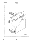 CABINET Diagram and Parts List for FFC07C4AW2  Frigidaire Freezer