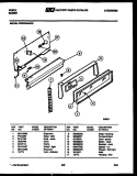 BACKGUARD Diagram and Parts List for 37IGCDWAN5  Tappan Range