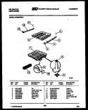 RACK AND INNER TUB PARTS Diagram and Parts List for DWU6075GR1  Kelvinator Dishwasher