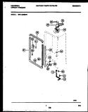 CABINET PARTS Diagram and Parts List for MFU12M0BW1  Frigidaire Freezer