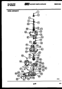 TRANSMISSION PARTS Diagram and Parts List for AWP330G1D  Kelvinator Washer