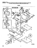 BURNER Diagram and Parts List for TGF365CHSB  Tappan Range