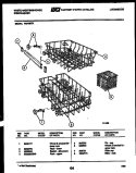 RACKS AND TRAYS Diagram and Parts List for WU180TR1  Frigidaire Dishwasher