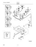 BURNER Diagram and Parts List for CRG3150LBB  Crosley Range
