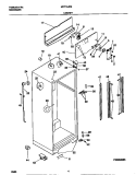 CABINET Diagram and Parts List for MRT18JRED0  Frigidaire Refrigerator