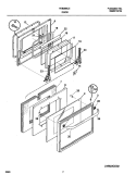 DOOR Diagram and Parts List for FEB386CEBG  Frigidaire Wall Oven