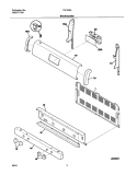 BACKGUARD Diagram and Parts List for TGF336AWC  Tappan Range