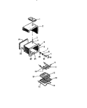 CAVITY & SIDE Diagram and Parts List for KS220GDD1  Frigidaire Range
