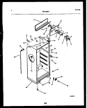 CABINET PARTS Diagram and Parts List for TPK160BN6W  Kelvinator Refrigerator