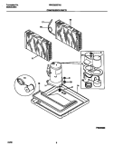 COMPRESSOR PARTS Diagram and Parts List for WAC052G7A3  Frigidaire Air Conditioner