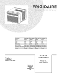 COVER Diagram and Parts List for CRA156MT111  Frigidaire Air Conditioner