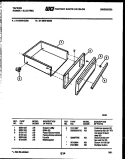DRAWER PARTS Diagram and Parts List for 31-2649-00-03  Tappan Range