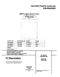 COVER Diagram and Parts List for FDB126RBS1  Frigidaire Dishwasher