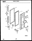 REFRIGERATOR DOOR PARTS Diagram and Parts List for TRS22WRAD0  Tappan Refrigerator