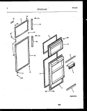 DOOR PARTS Diagram and Parts List for GTL142HK0  Frigidaire Refrigerator