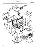 BODY Diagram and Parts List for FED300WCWI  Frigidaire Range