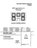 COVER Diagram and Parts List for GLGC36S8CQA  Frigidaire Cooktop