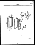FREEZER DOOR PARTS Diagram and Parts List for RS22F9YX1A  Gibson Refrigerator