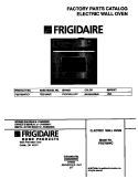 COVER Diagram and Parts List for FEB789WCCF  Frigidaire Wall Oven