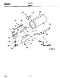 BURNER Diagram and Parts List for FDG8976FW0  Frigidaire Dryer