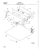 CONTROL PANEL Diagram and Parts List for CGR3600AS0  Frigidaire Dryer