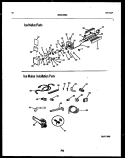 ICE MAKER AND INSTALLATION PARTS Diagram and Parts List for FPCEW21TIRW1  Frigidaire Refrigerator