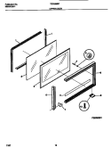 UPPER DOOR Diagram and Parts List for TEO356BFD1  Tappan Range