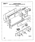 BACKGUARD Diagram and Parts List for MGF336BGDB  Frigidaire Range