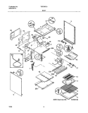 BODY Diagram and Parts List for TGF365CHSF  Tappan Range