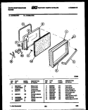 DOOR PARTS Diagram and Parts List for KF320JDD1  Kelvinator Range